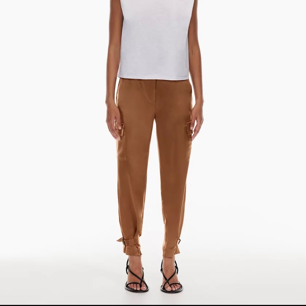 BNWT Babaton Refined Cargo Pants in Epicurean Brown Rust size 4